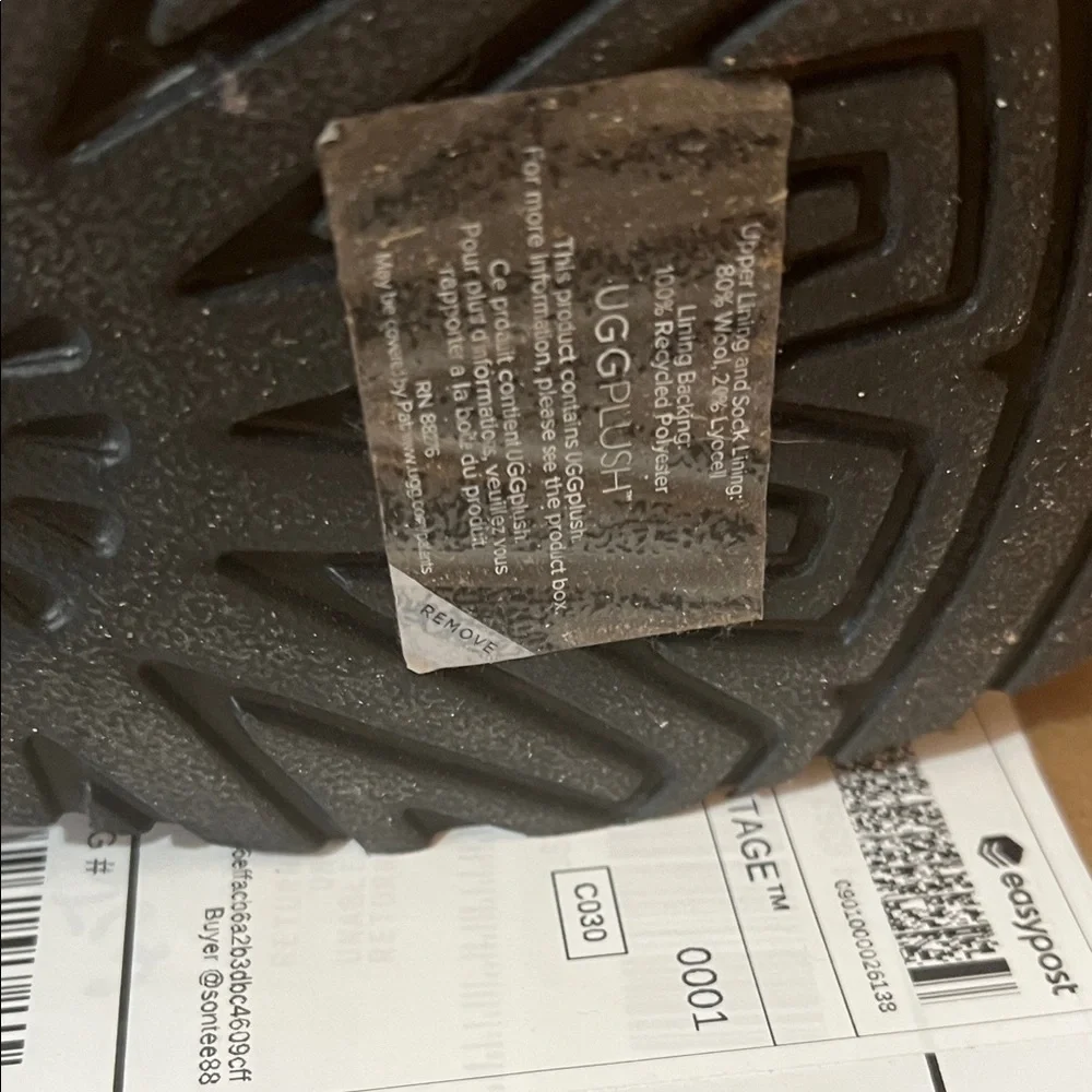 UGG Ultra Mini Chunky Platform Sequin Boots - Black Sz 8 - Picture 10 of 13